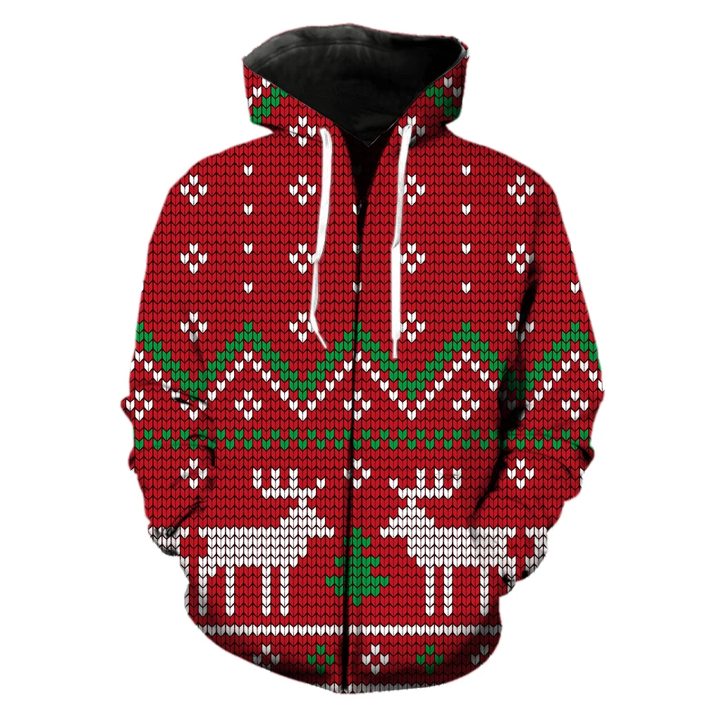 Christmas Style Zipper Hoodie 3D Print Harajuku Sweatshirts Fashion Unisex Streetwear Tops Cool Spring Men Women 2022 Hot Sale
Christmas Style Zipper Hoodie 3D Print Harajuku Sweatshirts Fashion Unisex Streetwear Tops Cool Spring Men Women 2022 Hot Sale