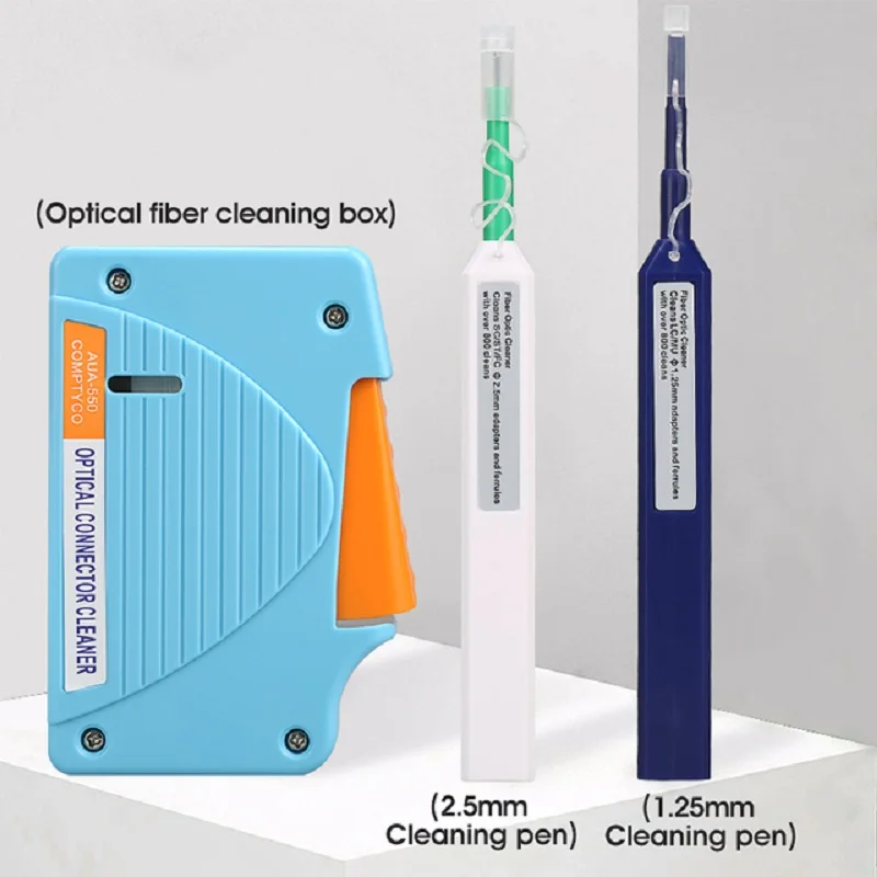 Fiber Optic Cleaning Box Optical Fiber Cleaner Pen Fiber Optical Cleaning Pen Tool 2.5mm LC MU 1.25mm SC/ST/FC Cleaner Cassette 
Fiber Optic Cleaning Box Optical Fiber Cleaner Pen Fiber Optical Cleaning Pen Tool 2.5mm LC MU 1.25mm SC/ST/FC Cleaner Cassette