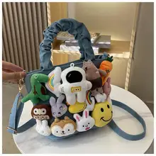 Kawaii Animal Crossbody Bag Cute Doll Pleated Handbag Japanese Cartoon Spaceman Doll One-Shoulder Bag All-Match Canvas Tote Bag 
Kawaii Animal Crossbody Bag Cute Doll Pleated Handbag Japanese Cartoon Spaceman Doll One-Shoulder Bag All-Match Canvas Tote Bag