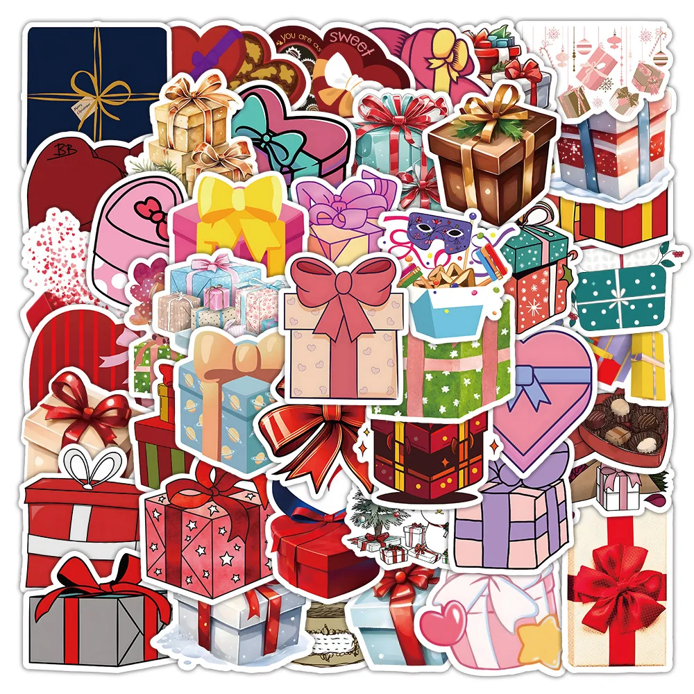 50Pcs Creative Holiday Gift Box Series Graffiti Stickers Suitable for Laptop Helmets Desktop Decoration DIY Stickers Toys
50Pcs Creative Holiday Gift Box Series Graffiti Stickers Suitable for Laptop Helmets Desktop Decoration DIY Stickers Toys
