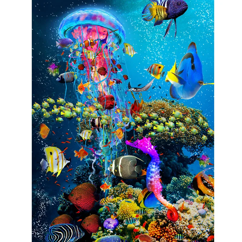 Sunature AB Diamond Painting Art Full AB Square Round Drills Sea World Jellyfish Diamond Painting Kits (5-10 AB Colors)
Sunature AB Diamond Painting Art Full AB Square Round Drills Sea World Jellyfish Diamond Painting Kits (5-10 AB Colors)
