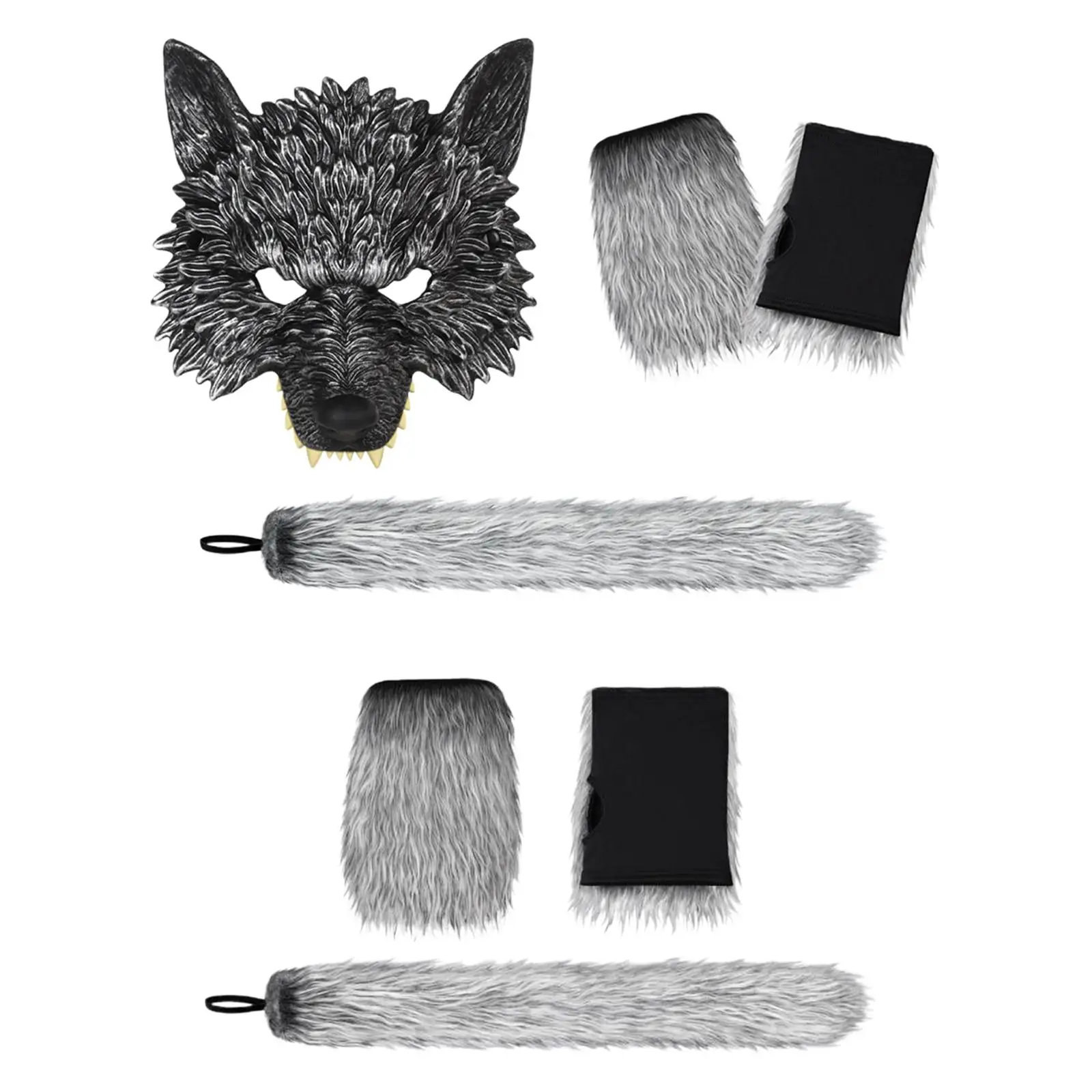 Wolf Tail and Gloves Set Halloween Cosplay Costume Accessories for Festival Birthday Nightclub Party Favor Stage Performance
Wolf Tail and Gloves Set Halloween Cosplay Costume Accessories for Festival Birthday Nightclub Party Favor Stage Performance