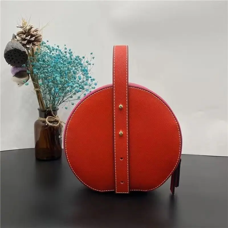 Сумка-Органайзер Estee Lauder для макияжа, чемодан большой вместимости, круглая сумочка красного цвета, портативный клатч