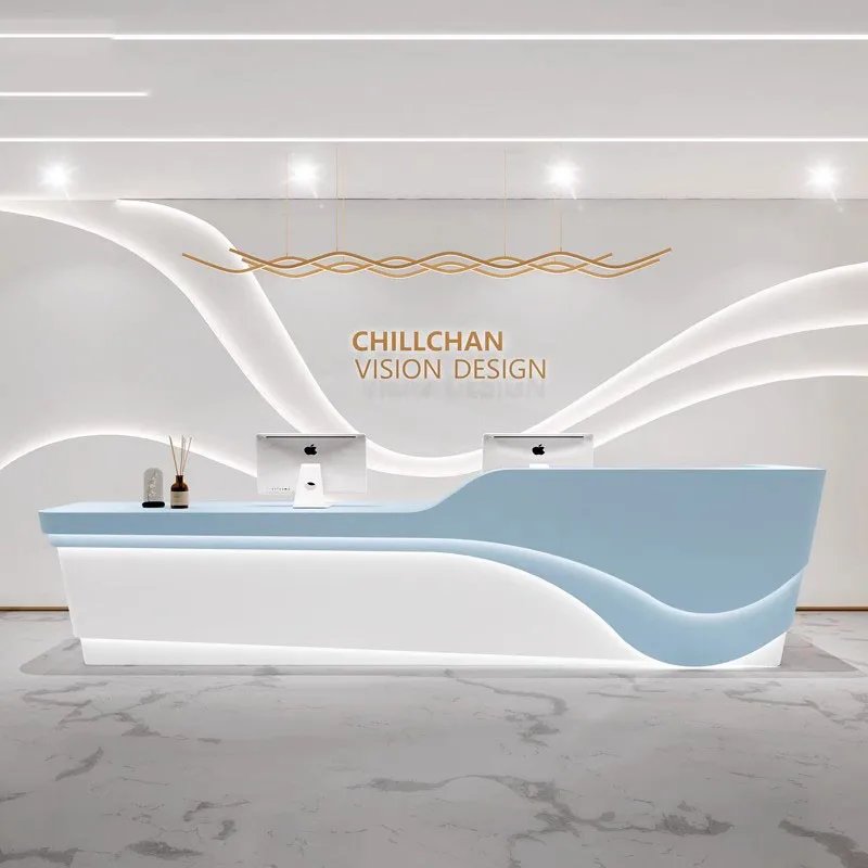 Premium Display Reception Desk Beauty Mobile Shopping Hotel Counter Reception Desk Designs Kassentisch Commercial Furniture HDH
Premium Display Reception Desk Beauty Mobile Shopping Hotel Counter Reception Desk Designs Kassentisch Commercial Furniture HDH