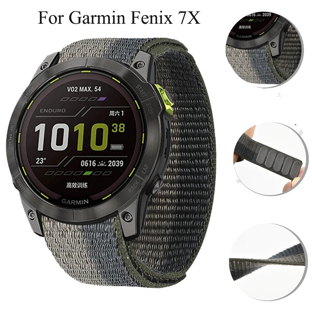 22mm 26mm Hook and Loop Quick Dry Watch Band For Garmin Fenix 7X 5X Plus 6X Pro/Descent Mk1 Mk2/Enduro Sport Woven Nylon Strap
22mm 26mm Hook and Loop Quick Dry Watch Band For Garmin Fenix 7X 5X Plus 6X Pro/Descent Mk1 Mk2/Enduro Sport Woven Nylon Strap