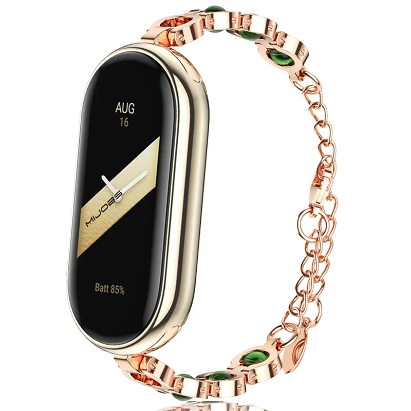 

Metal Bracelet For Mi Band 8 Smart Bracelet Global Version Miband 8 Band Women Girls Strap for Xiaomi Smart Band 8 NFC Wristband