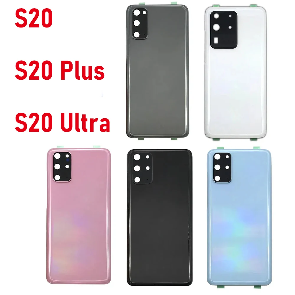 

NEW Back Battery Door Rear Housing Cover Case with Camera Glass Lens For Samsung S20 Ultra G988 S20 Plus G985 S20 G980