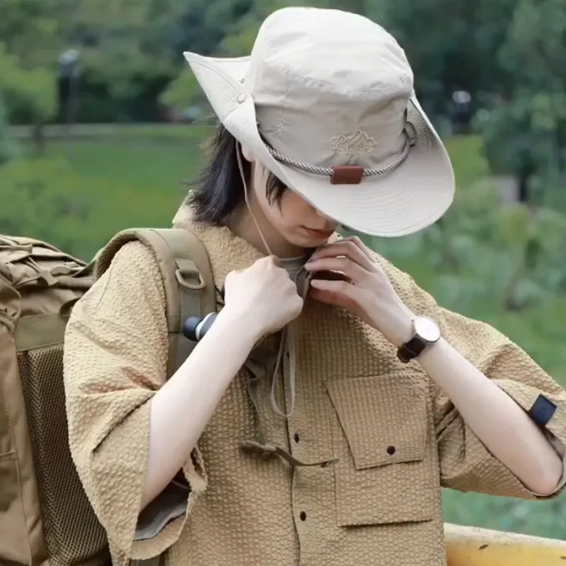 Unisex Drawstring Sun Hat Fashionable Wide Brim Anti-ultraviolet Outdoor Sports Cycling Hiking Running Hunting Fishing Hat
Unisex Drawstring Sun Hat Fashionable Wide Brim Anti-ultraviolet Outdoor Sports Cycling Hiking Running Hunting Fishing Hat