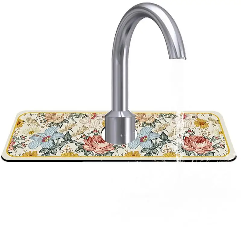 Splash Guard For Sink Kitchen Diatom Mud Faucet Handle Drip Catcher Tray Quick Draining Pad Behind Faucet Countertop Protect
Splash Guard For Sink Kitchen Diatom Mud Faucet Handle Drip Catcher Tray Quick Draining Pad Behind Faucet Countertop Protect