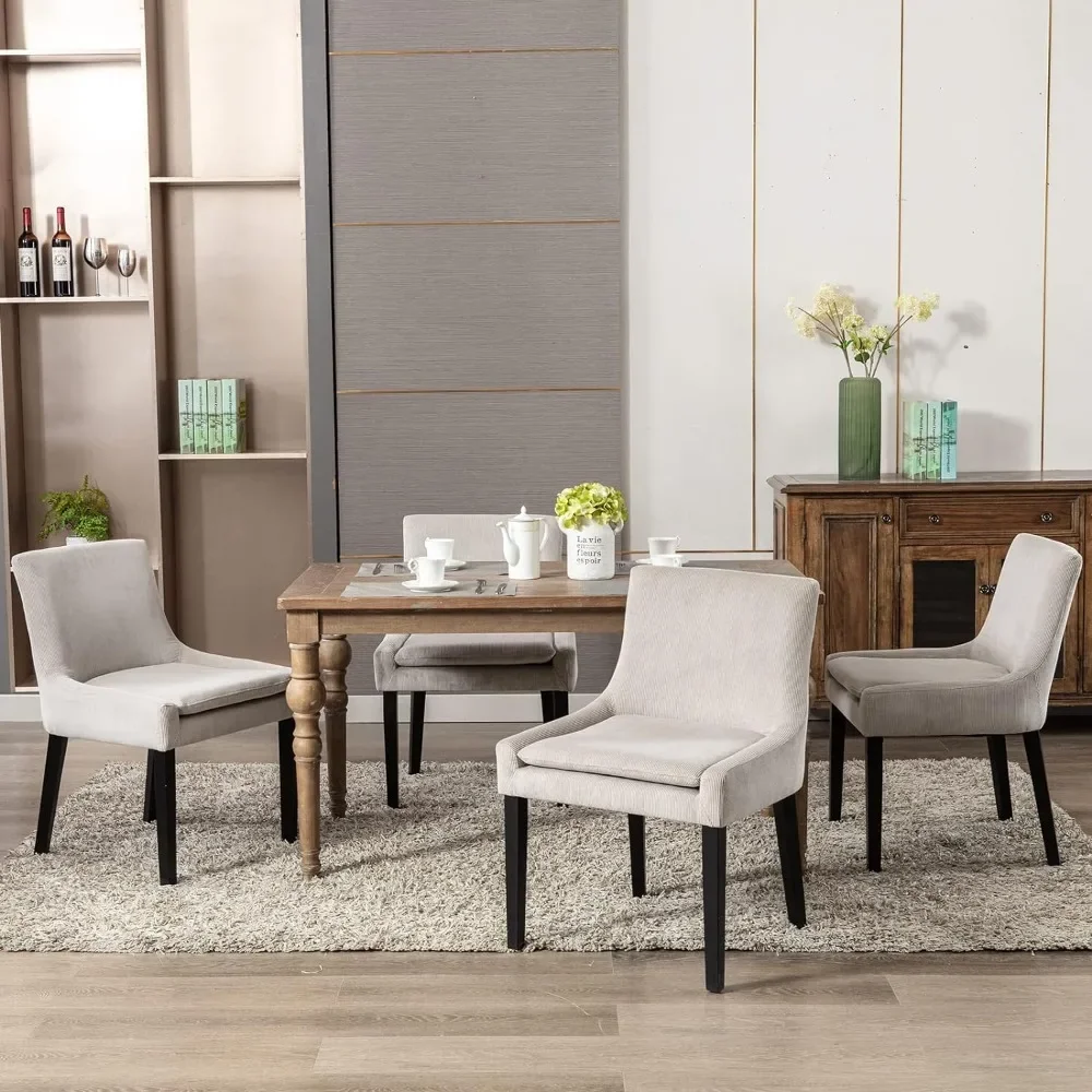 Dining Chairs Set of 6, Upholstered Corduroy Accent Side Leisure Chairs with Mid Back and Wood Legs,Modern Dining Chairs
Dining Chairs Set of 6, Upholstered Corduroy Accent Side Leisure Chairs with Mid Back and Wood Legs,Modern Dining Chairs