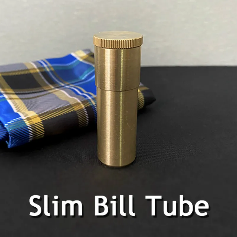 Tenyo Slim Bill Tube (Brass) Close Up Magic Tricks Gimmick Props Illusion Mentalism Comedy Signed Bill Appearing In Padlock Tube
Tenyo Slim Bill Tube (Brass) Close Up Magic Tricks Gimmick Props Illusion Mentalism Comedy Signed Bill Appearing In Padlock Tube