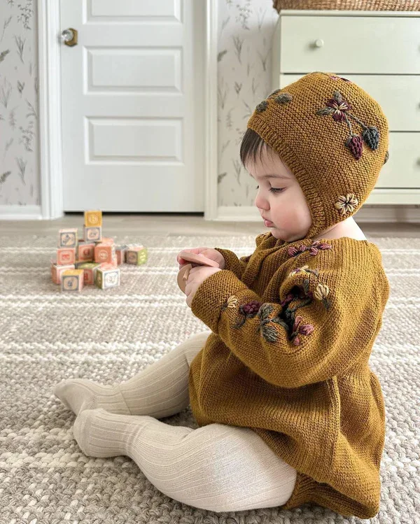 Newborn Romper Flower Embroidery Knit Tops Toddler Girl Cardigan Shirley Bredal Brand 2023 New Autumn Baby Sweater Kids Clothe
Newborn Romper Flower Embroidery Knit Tops Toddler Girl Cardigan Shirley Bredal Brand 2023 New Autumn Baby Sweater Kids Clothe