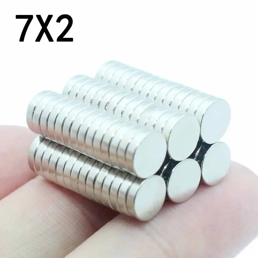 

10/20/30/50/80 Pcs 7x2 Neodymium Magnet 7mm x 2mm N35 NdFeB Round Super Powerful Strong Permanent Magnetic imanes Disc 7*2