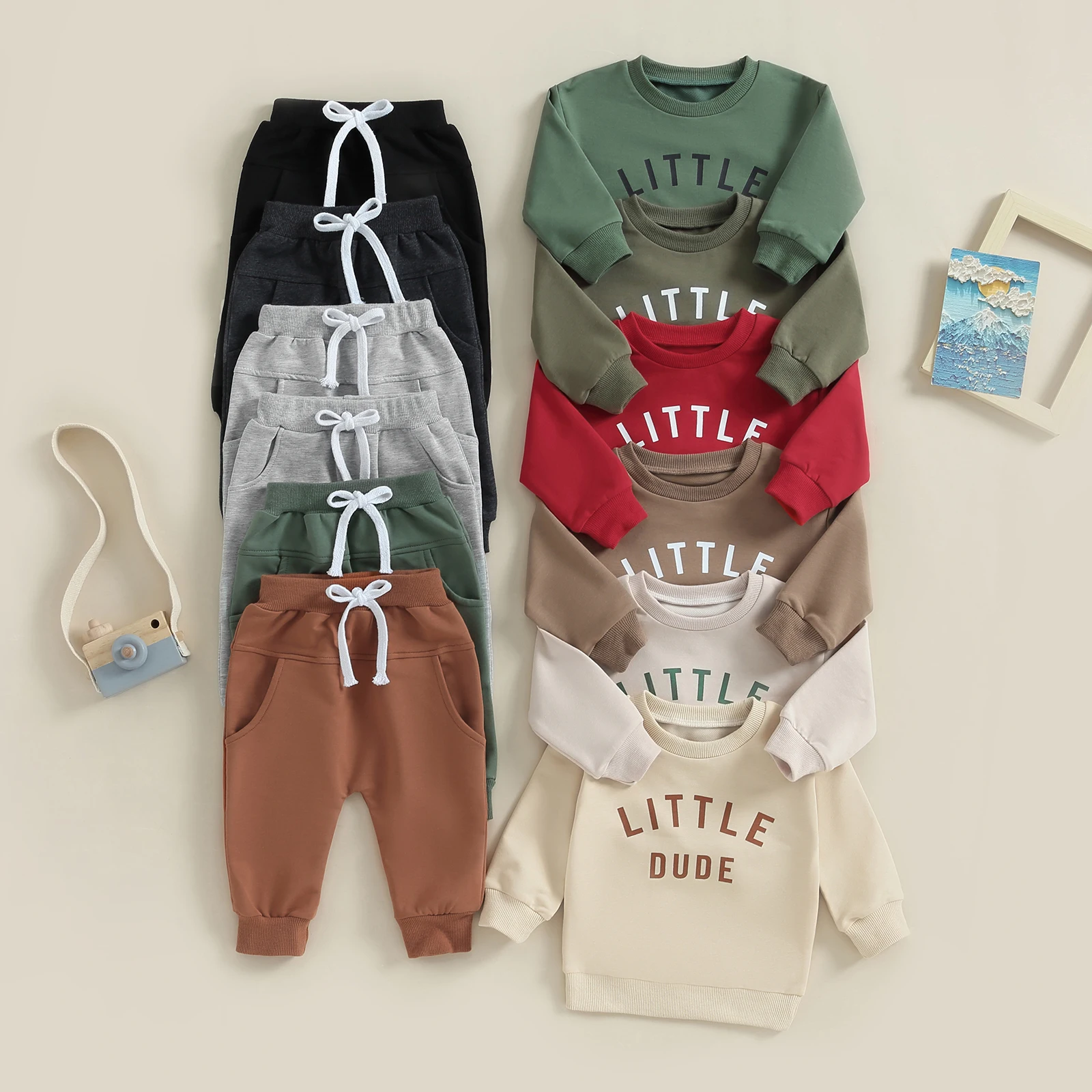 Baby Boy 2 Piece Outfits Toddler Letter Print Long Sleeve Round Neck Sweatshirt Tops Pants Set Newborn Boys Spring Pants Suits
Baby Boy 2 Piece Outfits Toddler Letter Print Long Sleeve Round Neck Sweatshirt Tops Pants Set Newborn Boys Spring Pants Suits