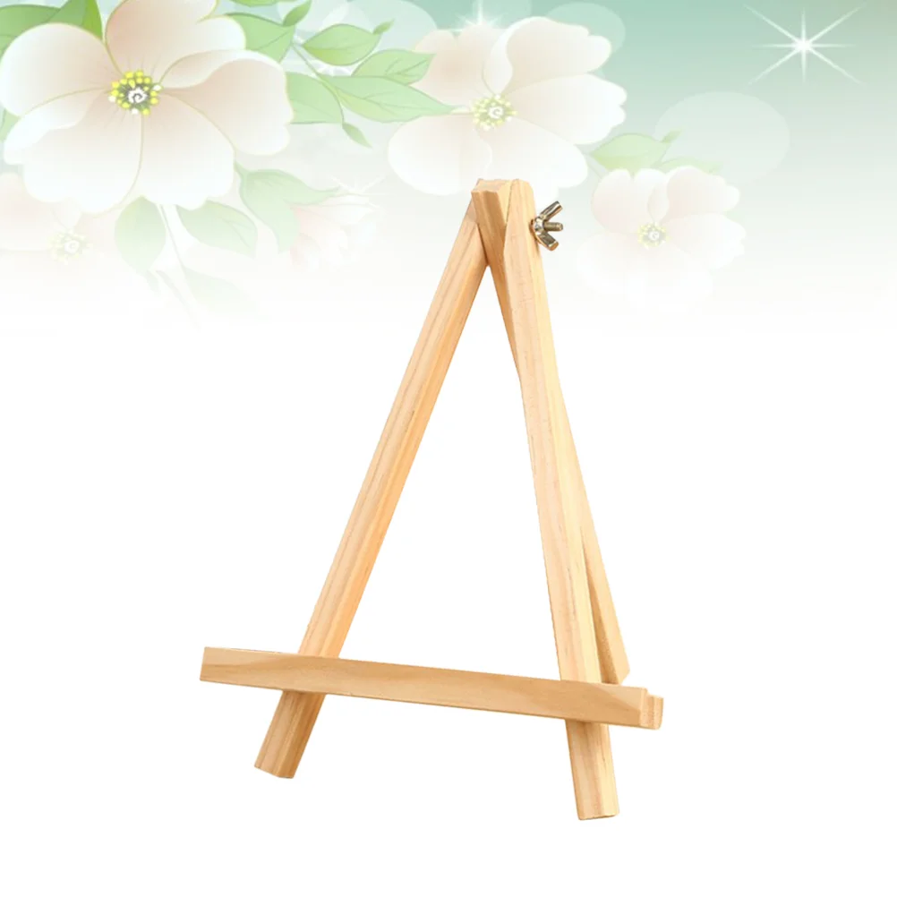 

Painting Easel Display Stand Tabletop Photo Stand Natural Wood A-Frame Painting Easel Students Artist (9 X 15Cm)