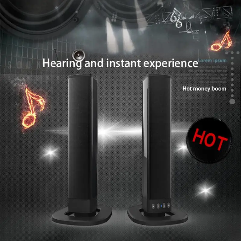 Soundbar Wireless Speakers Separated Column Home Theater Subwoofer with Fm Radio TF AUX for Computer TV boom box
Soundbar Wireless Speakers Separated Column Home Theater Subwoofer with Fm Radio TF AUX for Computer TV boom box