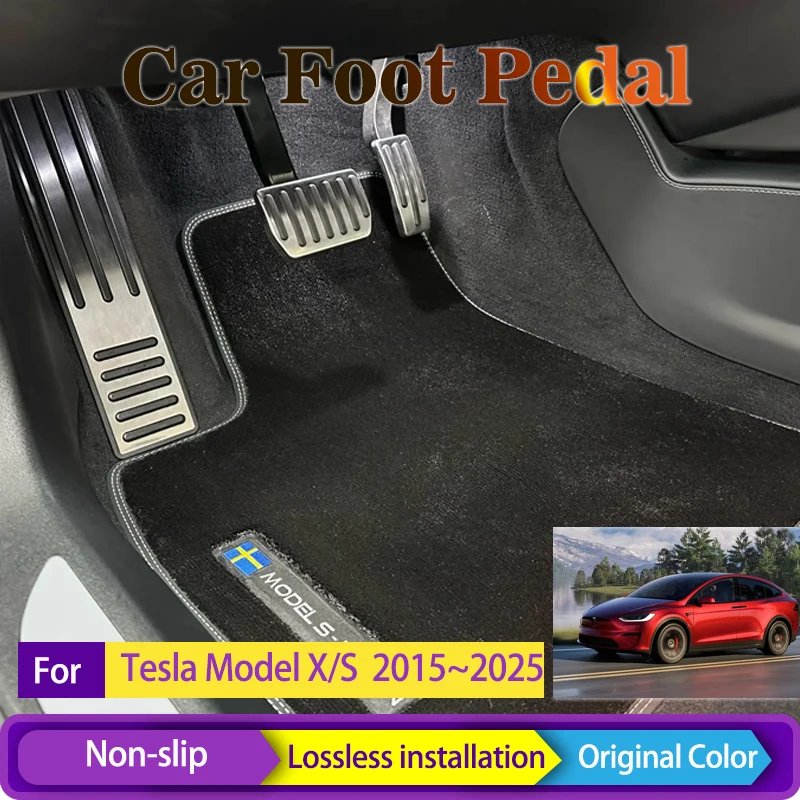 Car Foot Pedals For Tesla Model X S 2015~2025 Metal Rest Pedal Brake Accelerator Pads Stylings Decorative Covers Auto Acessories
Car Foot Pedals For Tesla Model X S 2015~2025 Metal Rest Pedal Brake Accelerator Pads Stylings Decorative Covers Auto Acessories