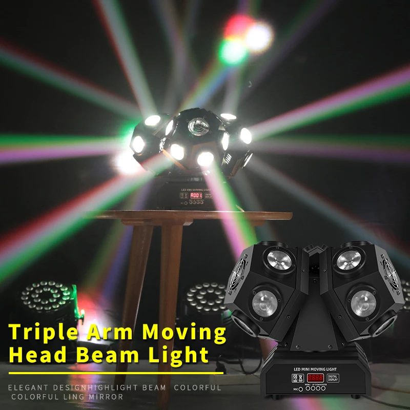 18*10W LED Beam Moving Three Head Light Rotating Laser Lights Lamp Beam RGB Light KTV Stage Bar Burst Flash Party Laser Light
18*10W LED Beam Moving Three Head Light Rotating Laser Lights Lamp Beam RGB Light KTV Stage Bar Burst Flash Party Laser Light