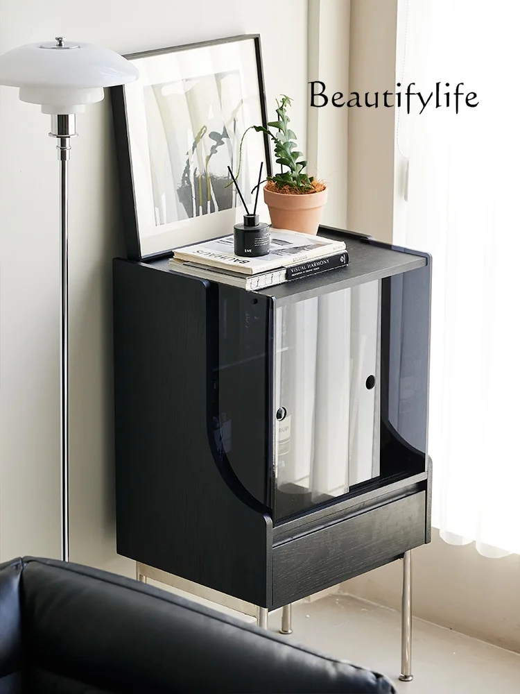 Minimalist Sideboard Cabinet Black Solid Wood Living Room Wall Sofa Side Cabinet Light Luxury Storage Cabinet
Minimalist Sideboard Cabinet Black Solid Wood Living Room Wall Sofa Side Cabinet Light Luxury Storage Cabinet