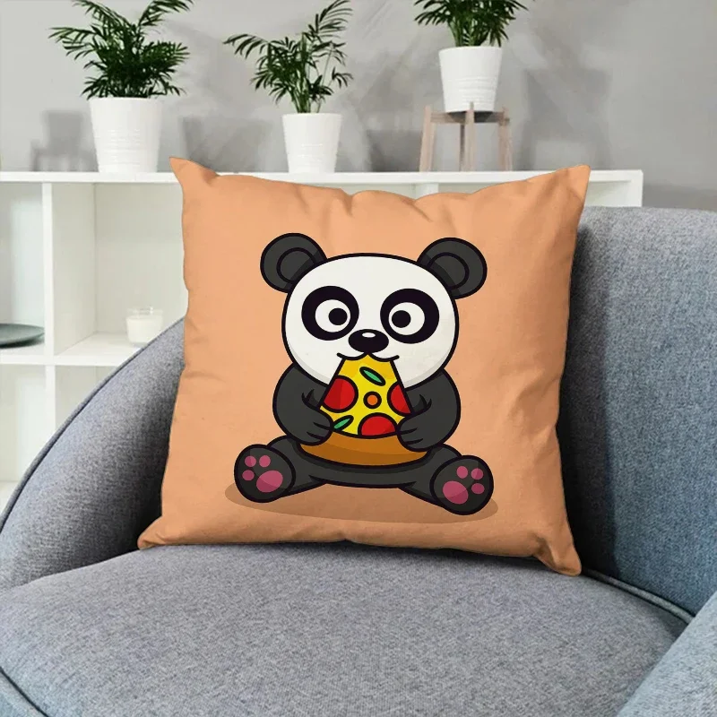 

Panda Cushion Cover 45x45cm Throw Pillow Covers for Bed Pillows Sofa Cushions Decorative Pillowcase 40x40 Car Decoration Anime