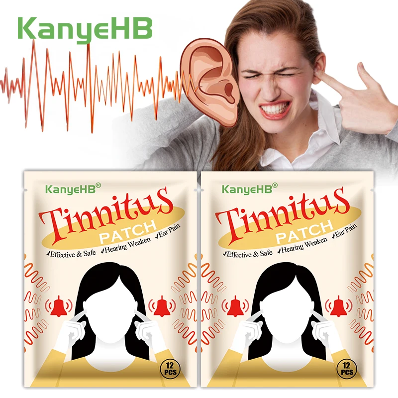 

24pcs=2bags Tinnitus Medical Patch Treat Otitis Media Ear Pain Relief Plaster Tinnitus Herbal Stickers Moxibustion Patches A1806