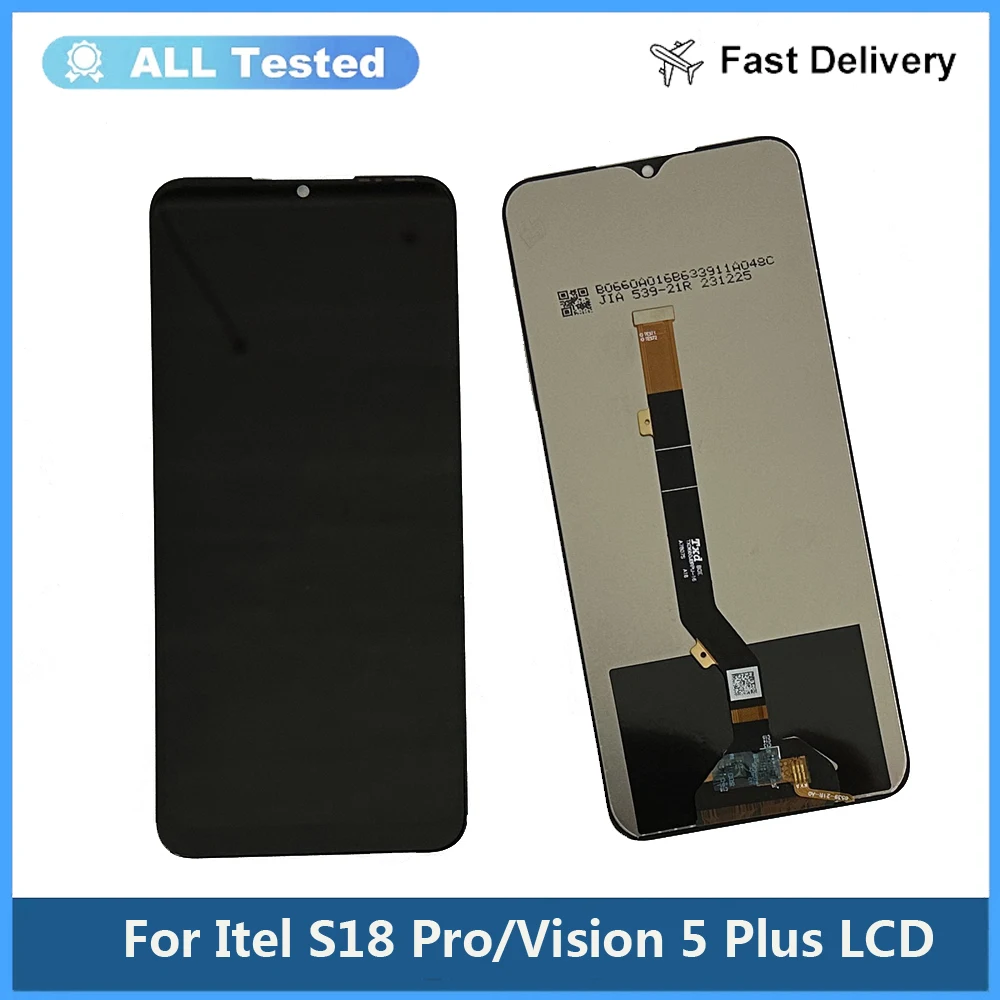 

For Itel S18 Pro LCD Display + Touch Screen Assembly Replacement For Itel Vision 5 Plus S662LCN LCD Screen Sensor Parts + Glue