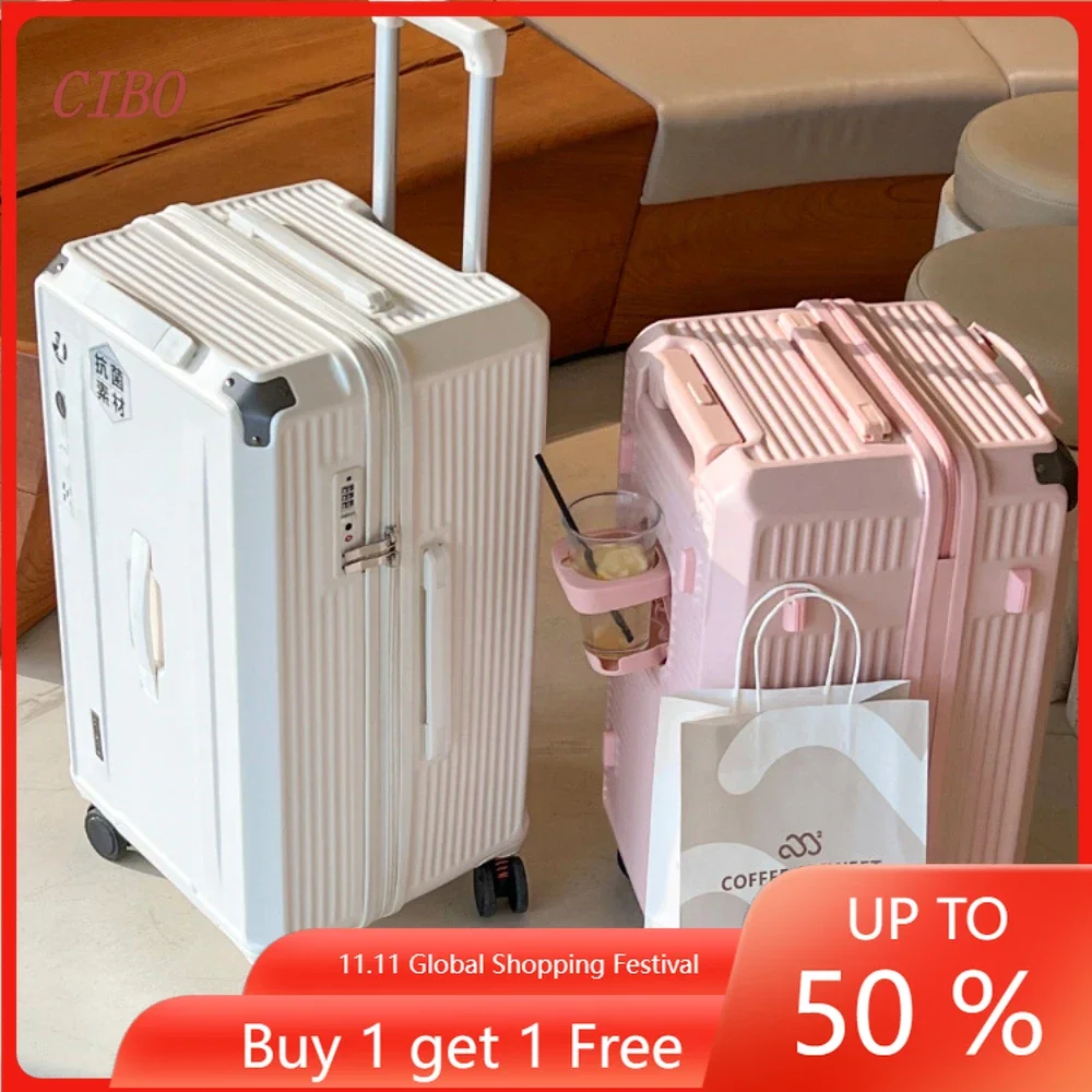 

Luggage Box 22 26 28 30 32 Inch Universal Wheels Thickened Trolley Box Travel Box Women Men Trunk Travel Suitcase Zipper Design