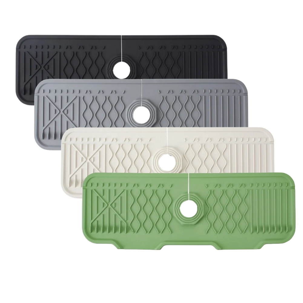 Kitchen Silicone Faucet Mat Water Ripples Faucet Water Catcher Mat Large Sink Splash Countertop Protector Bathroom Gadgets
Kitchen Silicone Faucet Mat Water Ripples Faucet Water Catcher Mat Large Sink Splash Countertop Protector Bathroom Gadgets