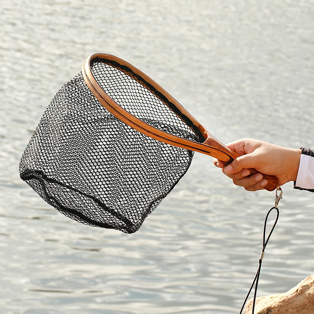 Fishing Landing Net with Elastic Lanyard Fly Fishing Net Fishing Catch and Release Net
Fishing Landing Net with Elastic Lanyard Fly Fishing Net Fishing Catch and Release Net