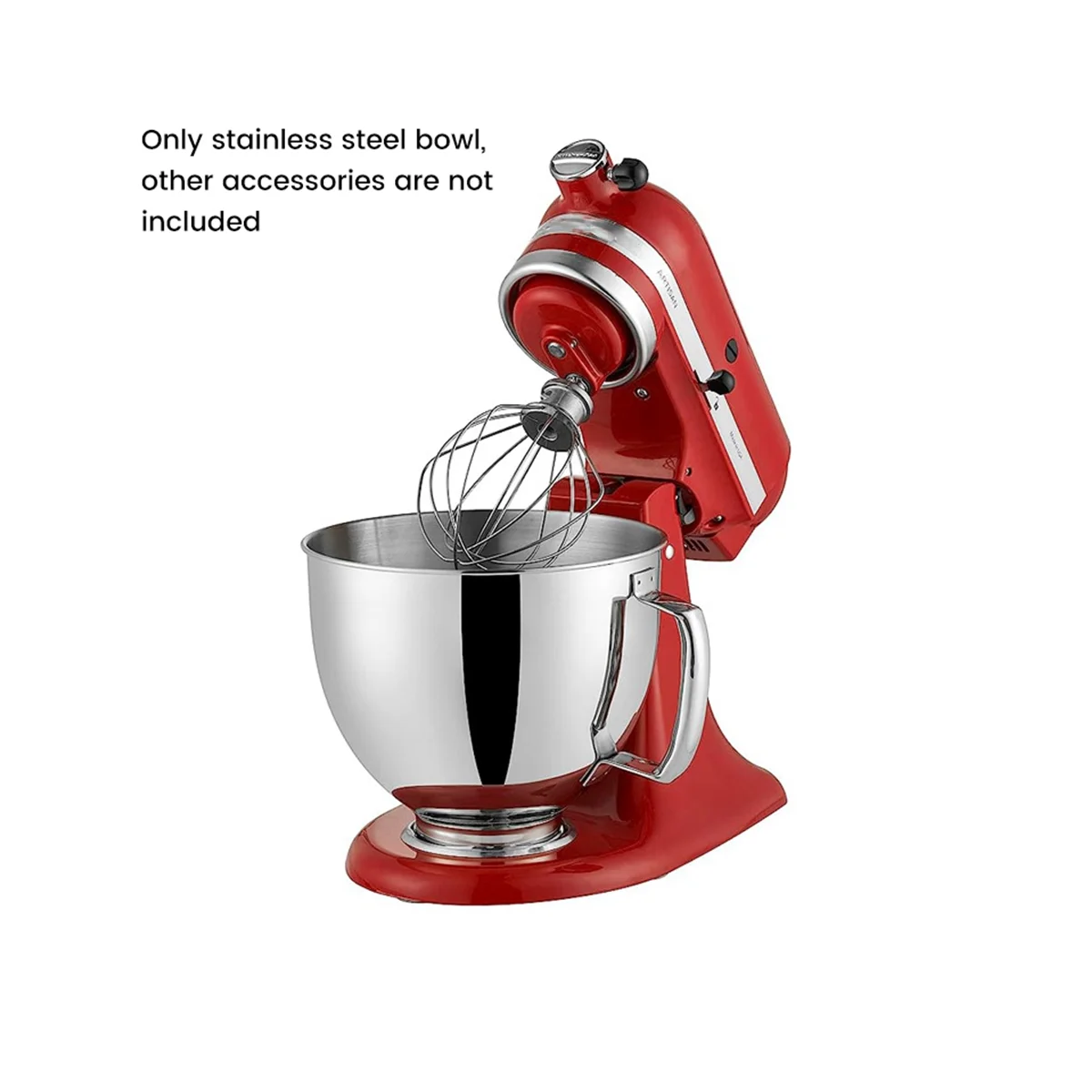 

For KitchenAid Classic&Artisan Series 4.5QT/5QT Mixer 304 Bowl Stainless Steel Mixer Bowl Dishwasher Safe