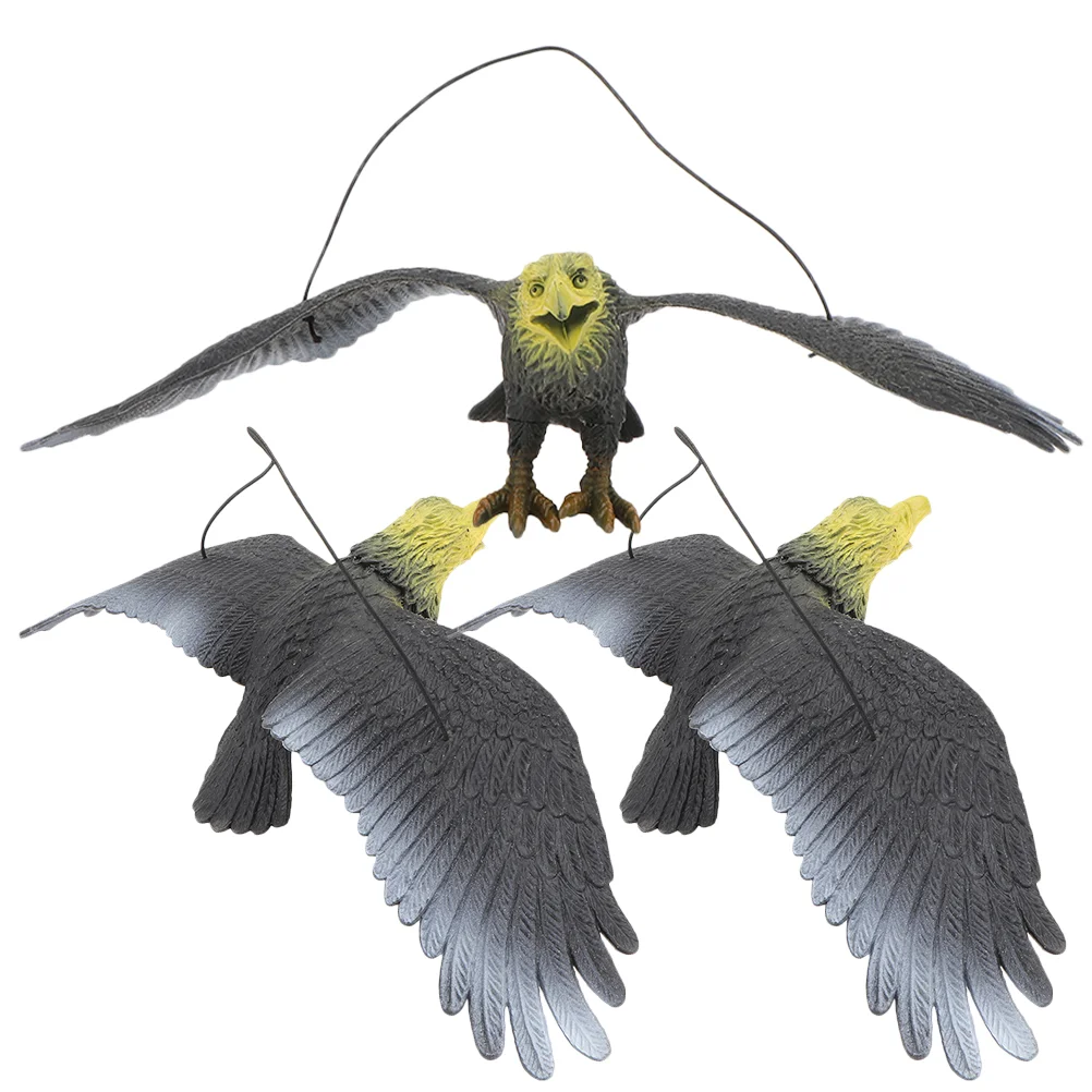 3 Pcs Decorative Bird Deterrent Garden Toy Hanging Craft Tree Ornaments Eagle Statue Deterrents for Yard Fake
3 Pcs Decorative Bird Deterrent Garden Toy Hanging Craft Tree Ornaments Eagle Statue Deterrents for Yard Fake