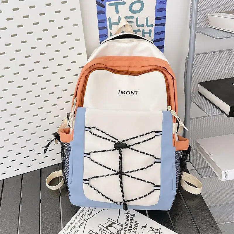 Middle Student Backpack School Women Nylon School Bag for Teenagers Girls Korean Bagpack
Middle Student Backpack School Women Nylon School Bag for Teenagers Girls Korean Bagpack