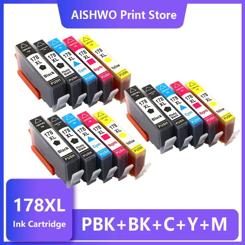

Compatible Ink Cartridge for HP 178 for HP178 178XL Photosmart 5510 5515 6510 7510 B109a B109n B110a Printer
