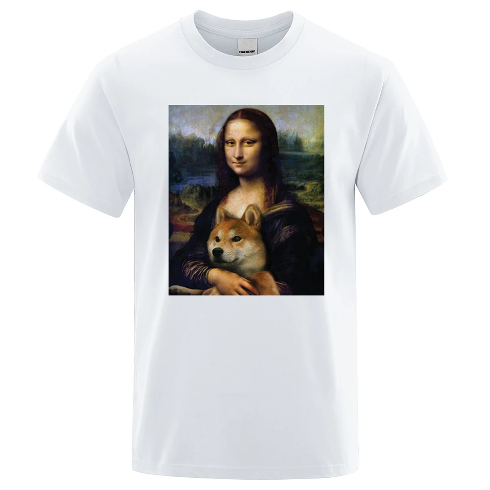 Mona Lisa Shiba Inu Doge Loose Men T Shirt 2022 Summer T-Shirt Fitness Casual Short Sleeve Tee Shirt Brand Cool Fitness Tops
Mona Lisa Shiba Inu Doge Loose Men T Shirt 2022 Summer T-Shirt Fitness Casual Short Sleeve Tee Shirt Brand Cool Fitness Tops