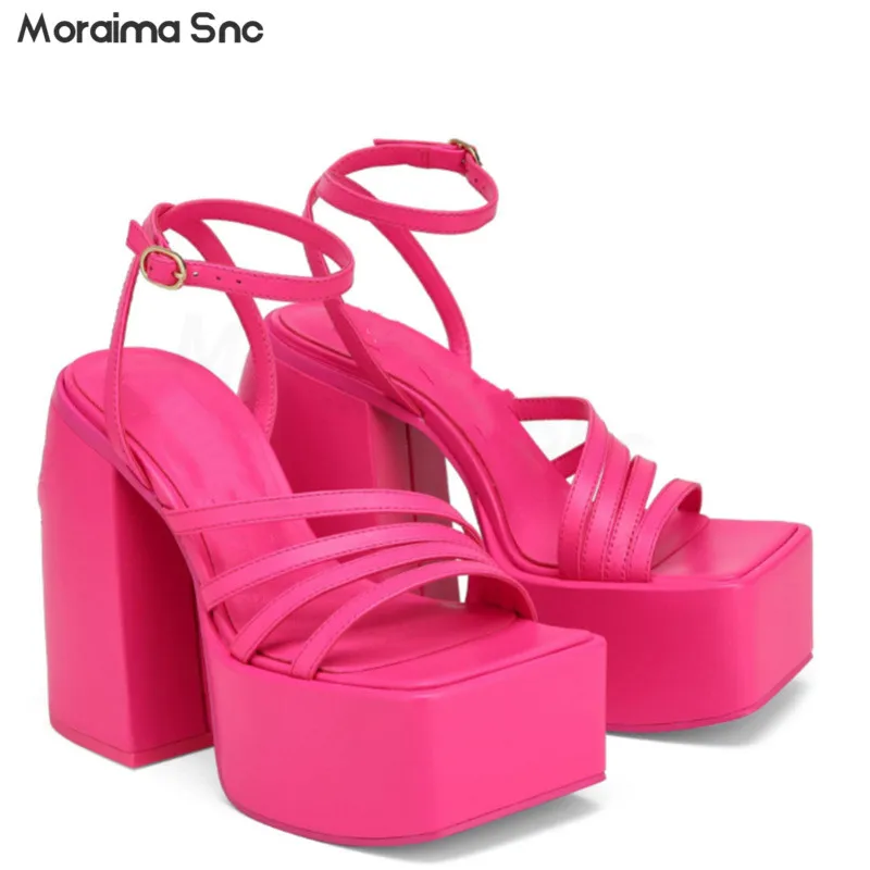 Summer Square Toe Thick Bottom Platform Sandals New Thick High Heel Ankle Mouth Sexy High Heel Sandals Plus Size Women's Shoes
Summer Square Toe Thick Bottom Platform Sandals New Thick High Heel Ankle Mouth Sexy High Heel Sandals Plus Size Women's Shoes