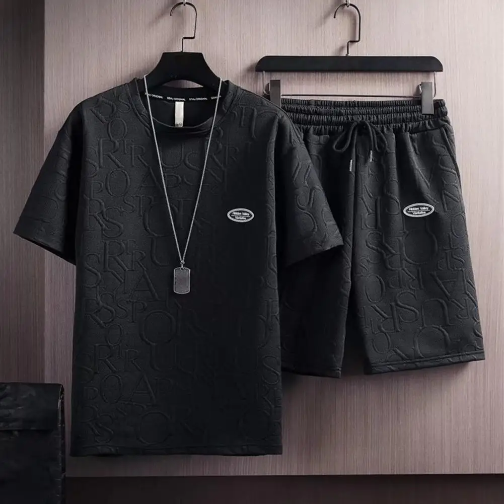 Stylish Elastic Waist Breathable O Neck Summer T-shirt Shorts Set Two Pieces Set Men T-shirt Shorts Set Men Clothes
Stylish Elastic Waist Breathable O Neck Summer T-shirt Shorts Set Two Pieces Set Men T-shirt Shorts Set Men Clothes