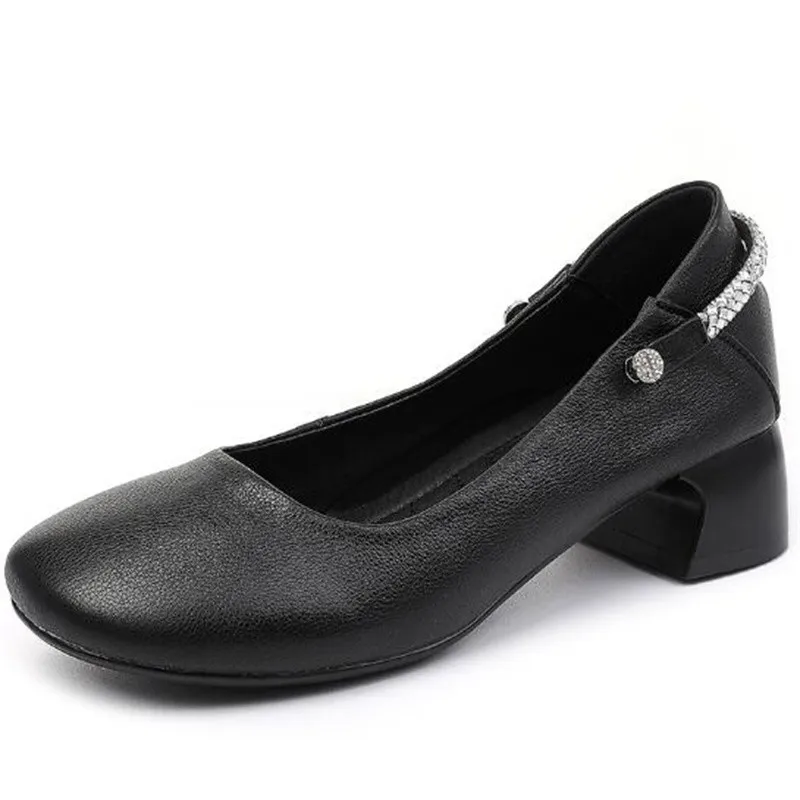2022 New Premium First Layer Cowhide Rhinestones Shallow Mouth Shoes Women Fashion Pumps Elegant Comfortable Shoes Large Size
2022 New Premium First Layer Cowhide Rhinestones Shallow Mouth Shoes Women Fashion Pumps Elegant Comfortable Shoes Large Size