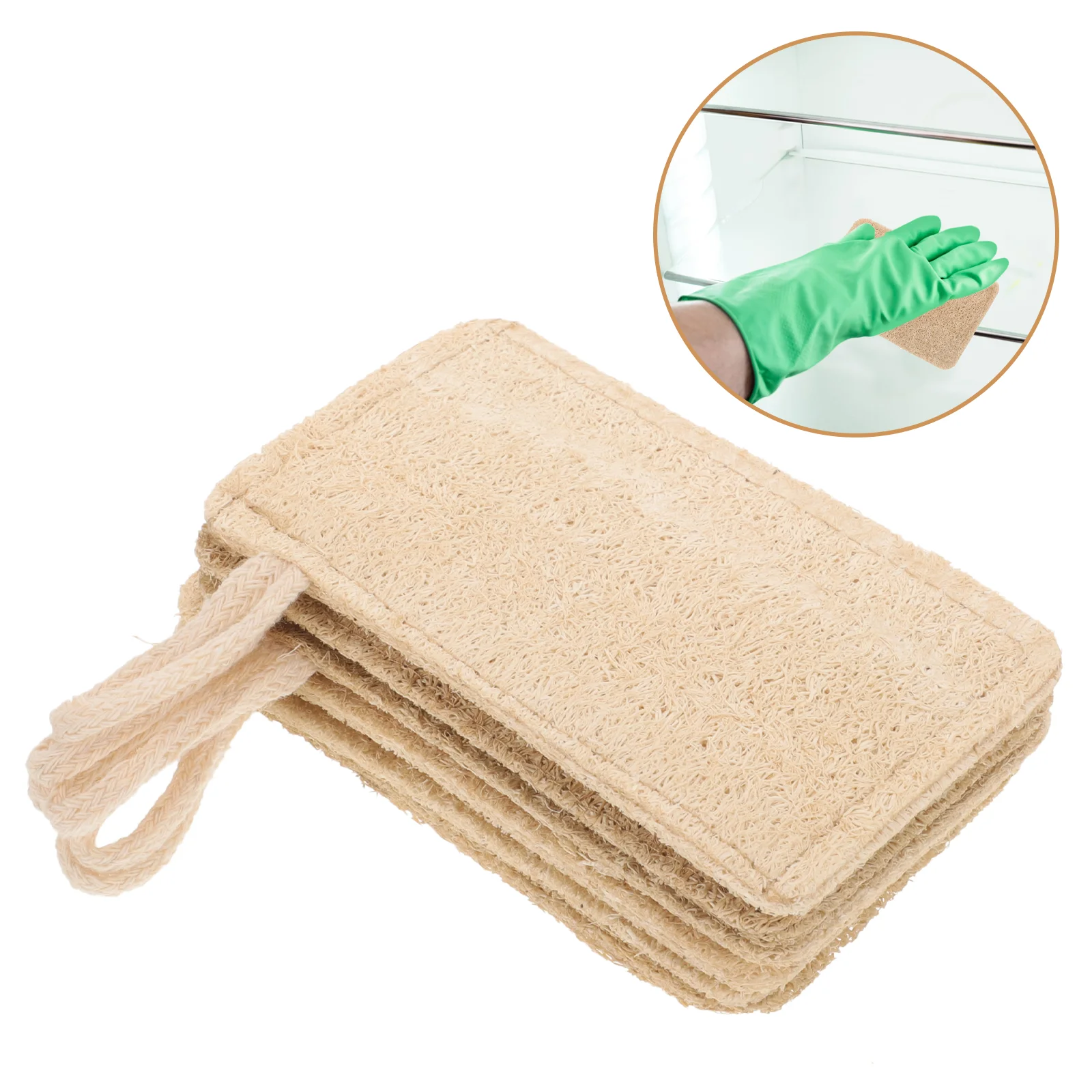 6 Pcs Loofah Pulp Scrubbing Brush Kitchen Sponges Cleaning with Rope for Dishes Dishwashing Tool
6 Pcs Loofah Pulp Scrubbing Brush Kitchen Sponges Cleaning with Rope for Dishes Dishwashing Tool