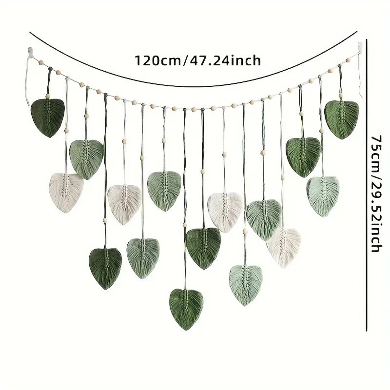 Natural Boho Photo Holder - Handwoven Macrame Wall Art with Wood Accents 1 Sfee6b2abc3ec4764bf2895f22d0fc87am
