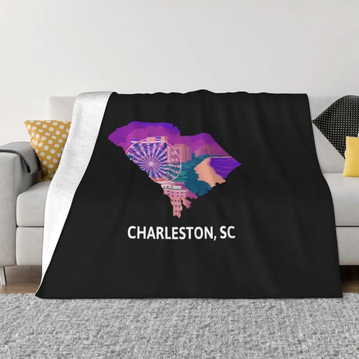 

Charleston, SC Throw Blanket Thermals For Travel decorative Loose Blankets