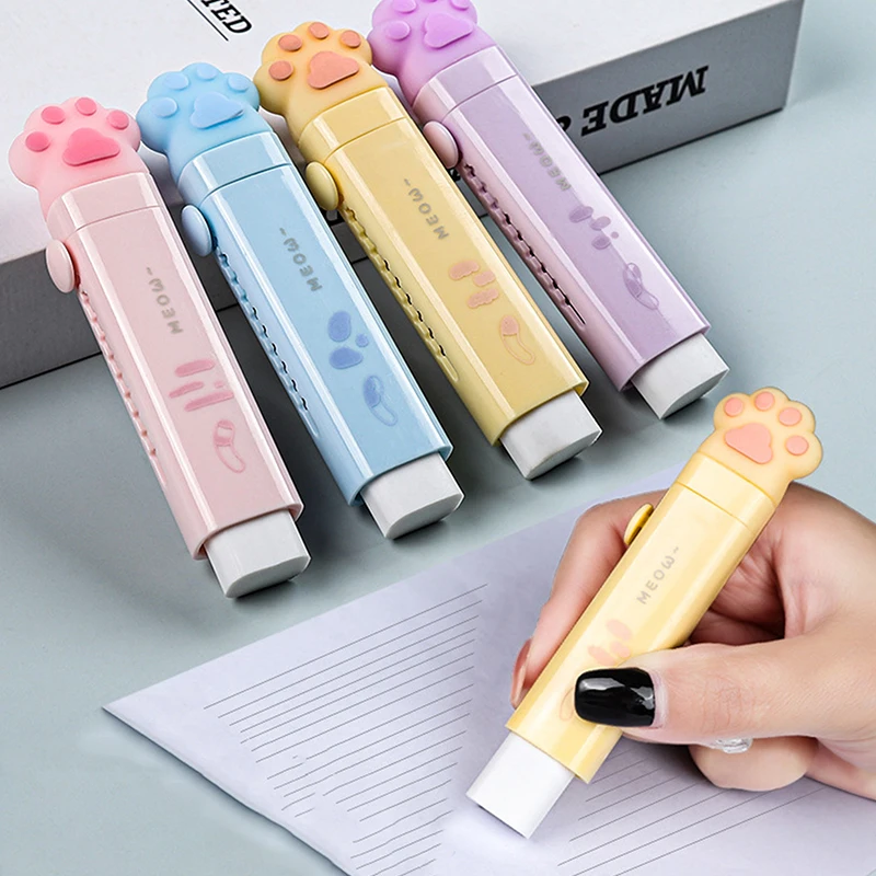 1 Set Lovely Cat Paw Portable Rubber Eraser Creative Push-Pull Design Pencil Erasers For Kids School Offices Supplies Stationery
1 Set Lovely Cat Paw Portable Rubber Eraser Creative Push-Pull Design Pencil Erasers For Kids School Offices Supplies Stationery
