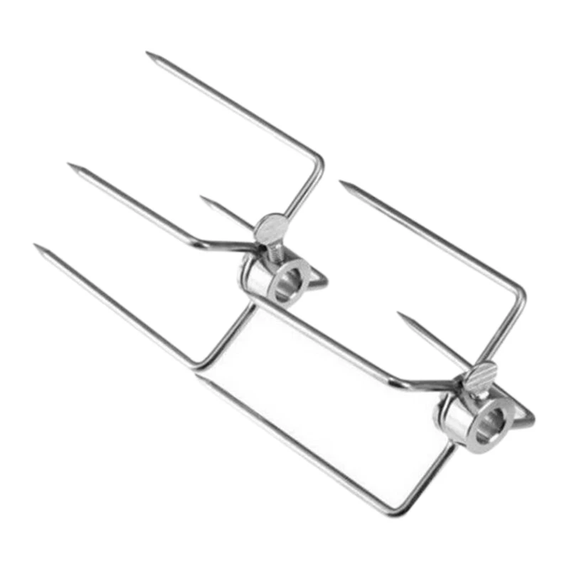 2Pcs BBQ Rotisserie Meat Forks Clamp Grill Meatpicks Stainless Steel Barbecue Skewer
2Pcs BBQ Rotisserie Meat Forks Clamp Grill Meatpicks Stainless Steel Barbecue Skewer