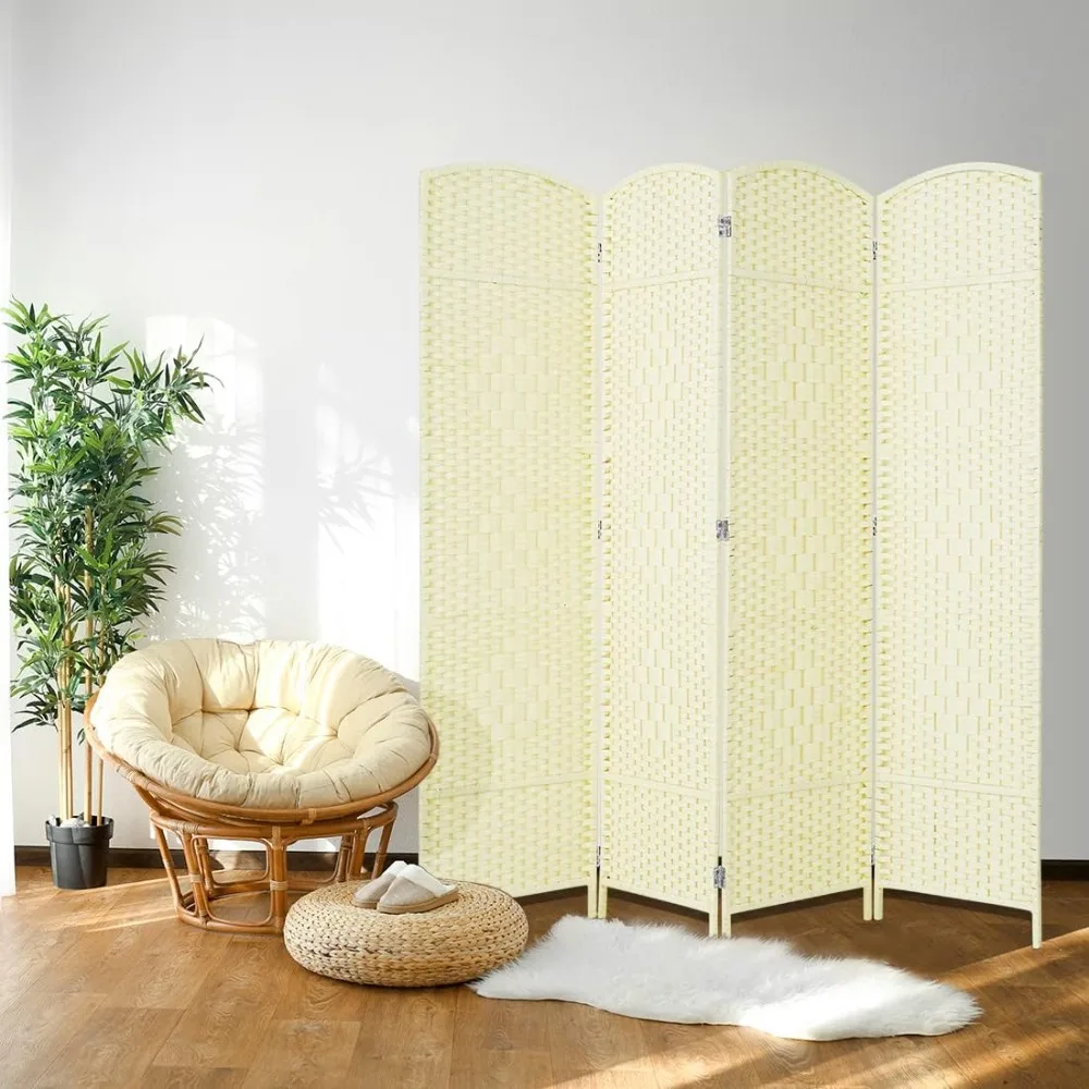 

4 Panel 6FT Room Divider Panel Partition Partition Space Separation Interior Separator Screen White Room Dividers Panels Folding