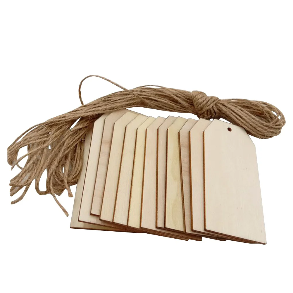 Hanging Tags Pendant Wooden Ornaments Plaques DIY Crafts Square Shape Signs with 10M Linen Rope Christmas Decorations
Hanging Tags Pendant Wooden Ornaments Plaques DIY Crafts Square Shape Signs with 10M Linen Rope Christmas Decorations