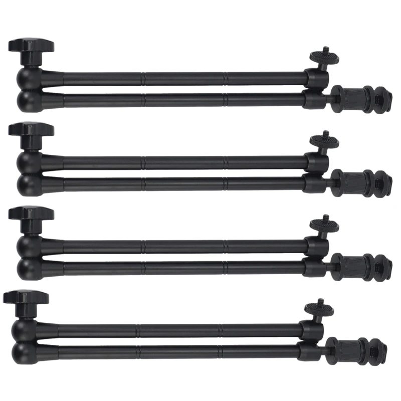 4Pcs 20Inch Adjustable Articulating Friction Magic Arm With Hot Shoe Mount For LED Light DSLR Rig LCD Monitor
4Pcs 20Inch Adjustable Articulating Friction Magic Arm With Hot Shoe Mount For LED Light DSLR Rig LCD Monitor