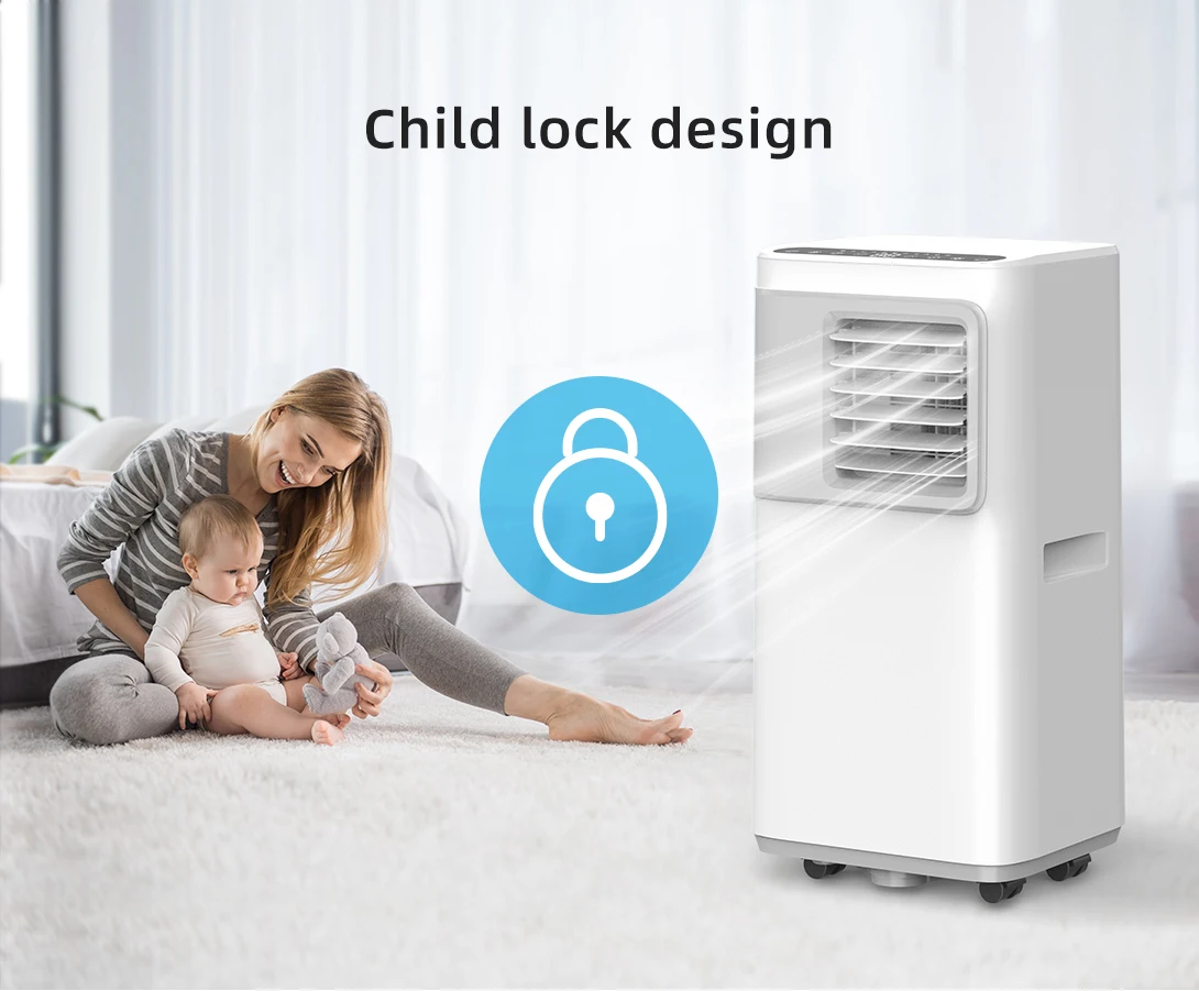 8000 BTU Portable Cooling Heating Mobile AC Hotel Room Air Conditioner for Household 8000 BTU Portable Cooling Heating Mobile AC Hotel Room Air Conditioner for Household