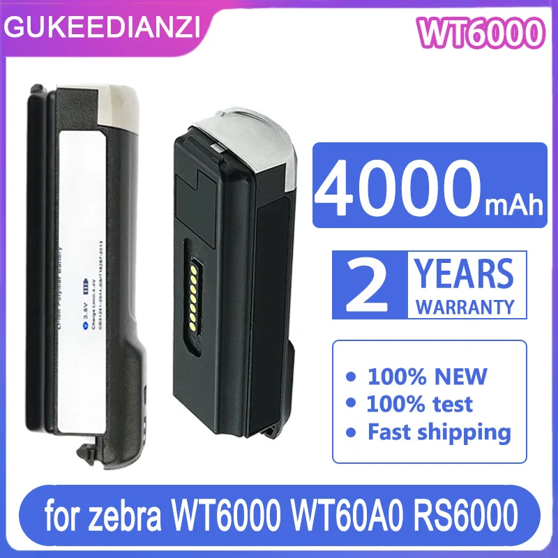 Сменный аккумулятор GUKEEDIANZI 4000 мАч для zebra WT6000 WT60A0 RS6000 BT000262A01 BTRY-NWTRS-33MA-01
Сменный аккумулятор GUKEEDIANZI 4000 мАч для zebra WT6000 WT60A0 RS6000 BT000262A01 BTRY-NWTRS-33MA-01