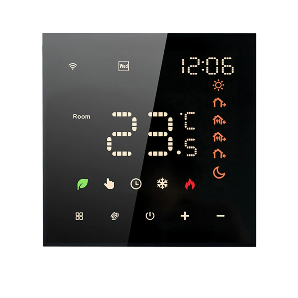 Floor Heating Thermostat Smart Thermostat Smart Thermostat IP20/Flame Retardant PC Intelligent LCD Touch Screen
Floor Heating Thermostat Smart Thermostat Smart Thermostat IP20/Flame Retardant PC Intelligent LCD Touch Screen