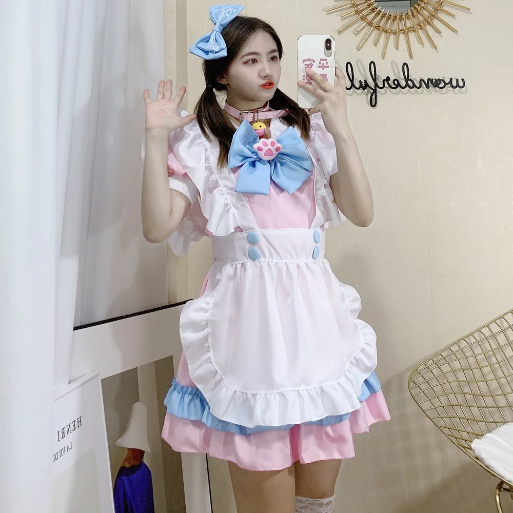 Plus Size 4XL Sweet Lolita Dress French Maid Waiter Costume Women Sexy Pinafore Cute Ouji Maid Outfit Halloween Cosplay For Girl
Plus Size 4XL Sweet Lolita Dress French Maid Waiter Costume Women Sexy Pinafore Cute Ouji Maid Outfit Halloween Cosplay For Girl
