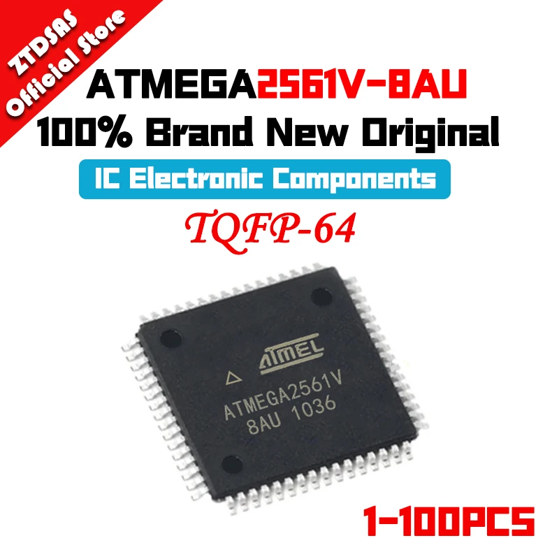 New Original 1-100PCS ATMEGA2561V-8AU ATMEGA2561V ATMEGA2561 ATMEGA ATMEL IC MCU TQFP-64 Chip
New Original 1-100PCS ATMEGA2561V-8AU ATMEGA2561V ATMEGA2561 ATMEGA ATMEL IC MCU TQFP-64 Chip